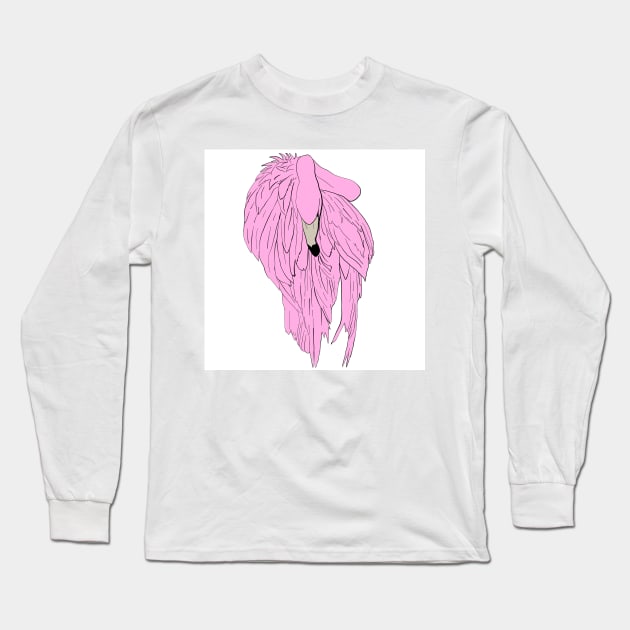 Flamingo Long Sleeve T-Shirt by Noamdelf06